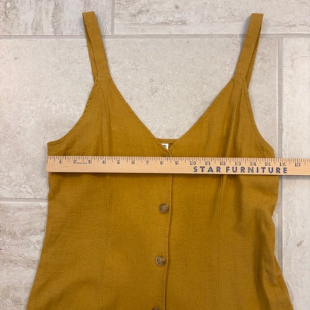 bp Mustard Button-Front Midi Dress - Picture 8 of 9